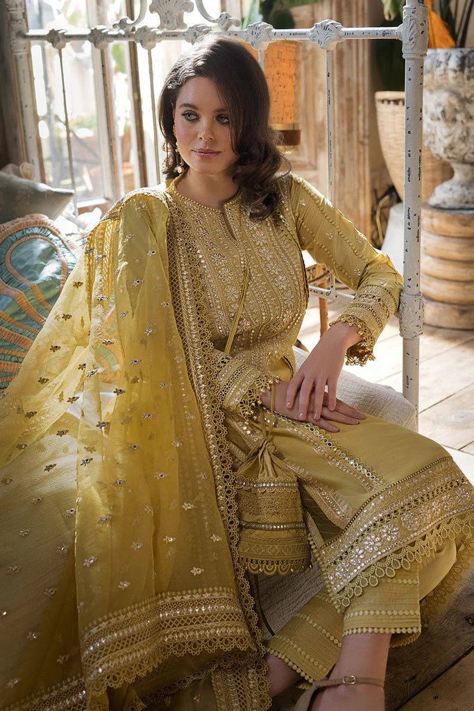 SOBIA NAZIR MUSTARD 3PC PREMIUM LAWN SN-62