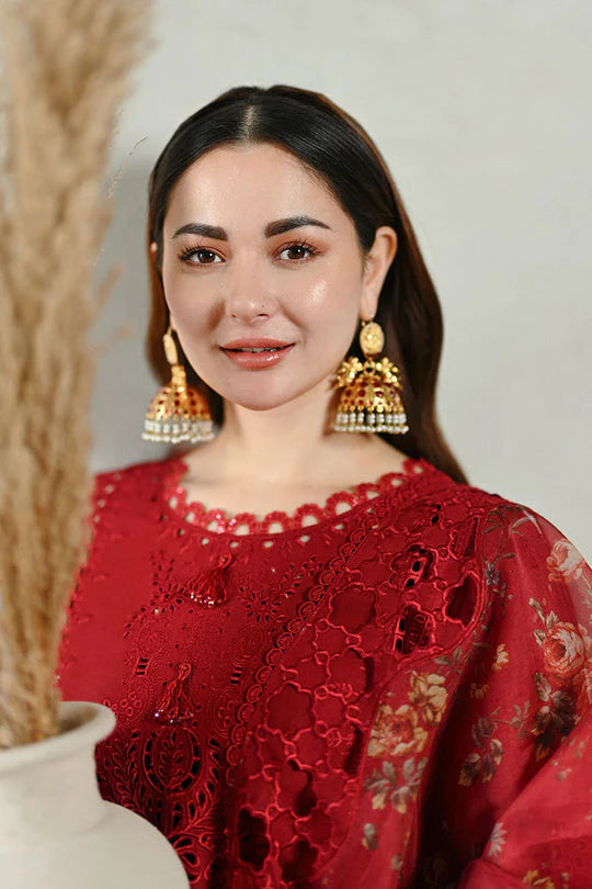 QALAMKAR PREMIUM LAWN RED MB-2505