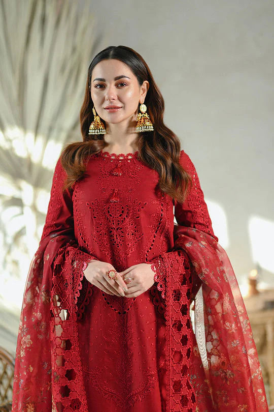 QALAMKAR PREMIUM LAWN RED MB-2505