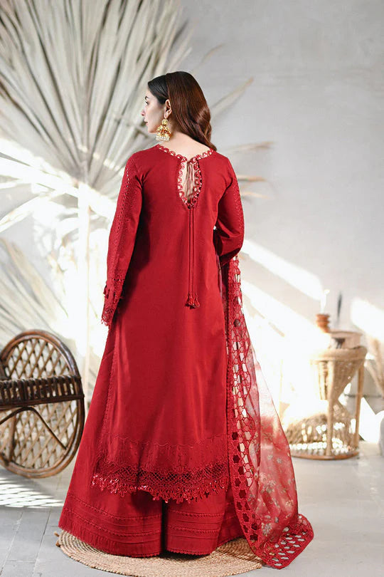 QALAMKAR PREMIUM LAWN RED MB-2505