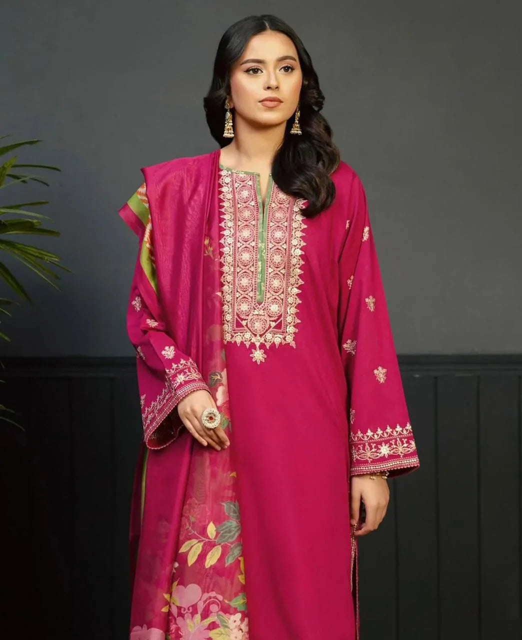 KOKUM DHANAK 3PC | EMBROIDERY | D#3214