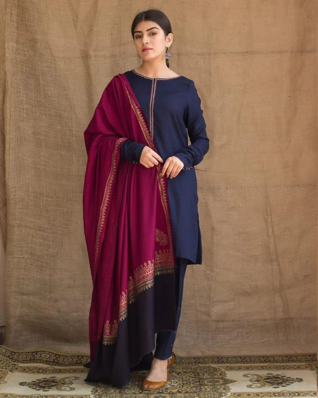 DYOT DHANAK 3PC | EMBROIDERY | D#4322