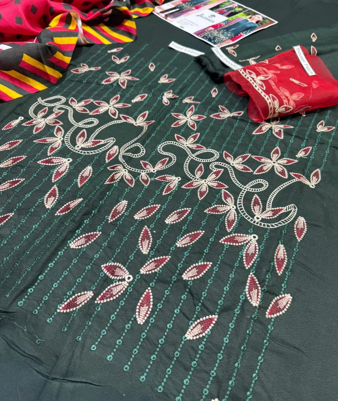 JAZMIN DHANAK 3PC | EMBROIDERY | D#2522