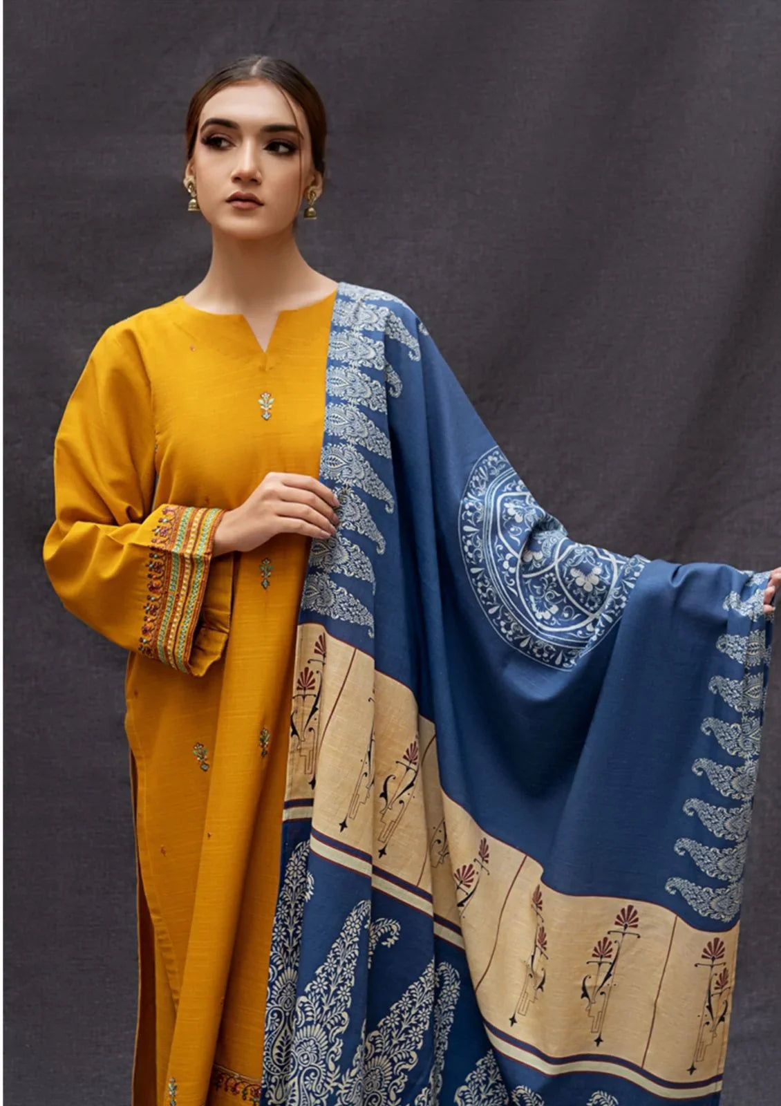 URGE DHANAK 3PC | EMBROIDERY | D#3255