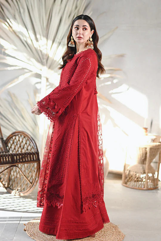 QALAMKAR PREMIUM LAWN RED MB-2505