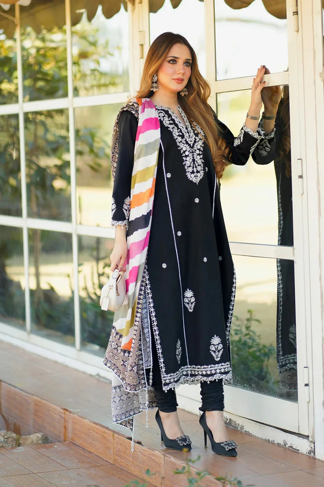 JAZMIN DHANAK 3PC | EMBROIDERY | D# 2593