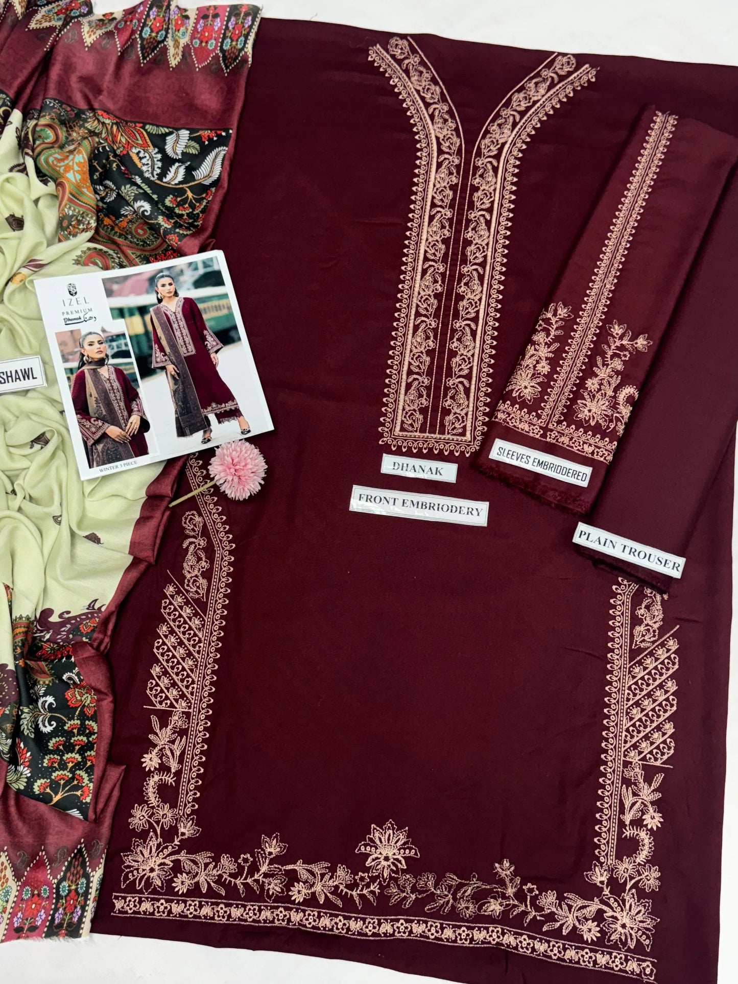 IZEL DHANAK 3PC | EMBROIDERY | FF#7519