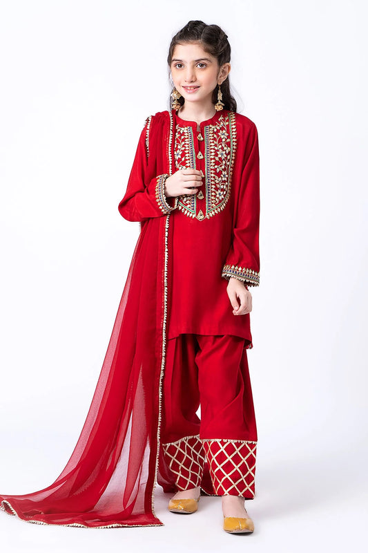 Maria.B Kids Lawn D-27 | 3Pcs Embroidered Summer Collection 2025