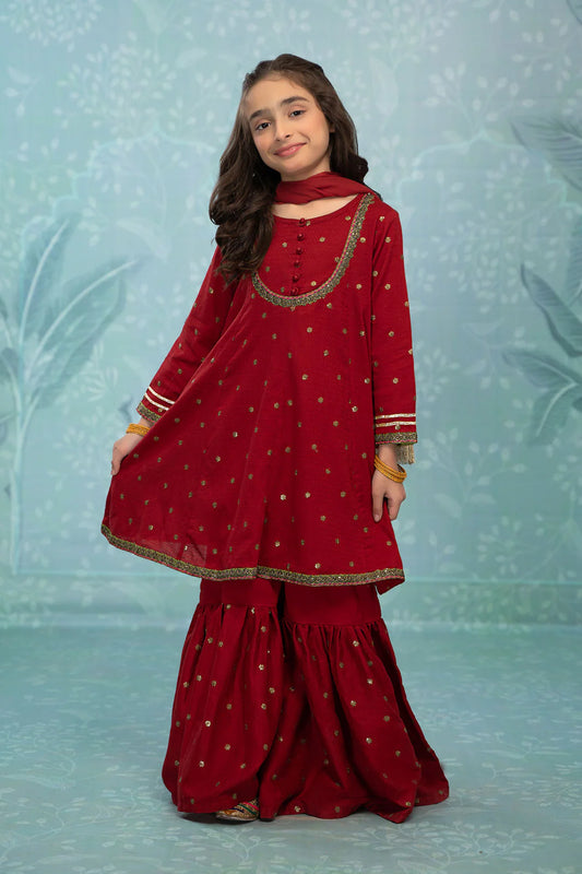 Maria.B Kids Lawn D-44 | 3Pcs Embroidered Summer Collection 2025