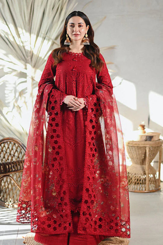 QALAMKAR PREMIUM LAWN RED MB-2505