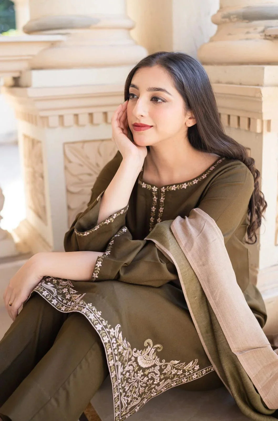 ASLING DHANAK 3PC | EMBROIDERY | D#3215
