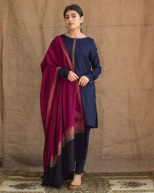 DYOT DHANAK 3PC | EMBROIDERY | D#4322