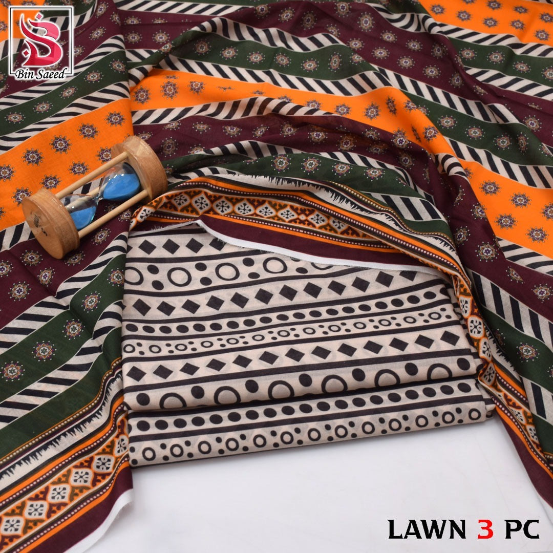 Bin Saeed - Summer 3PC Lawn Digital Print