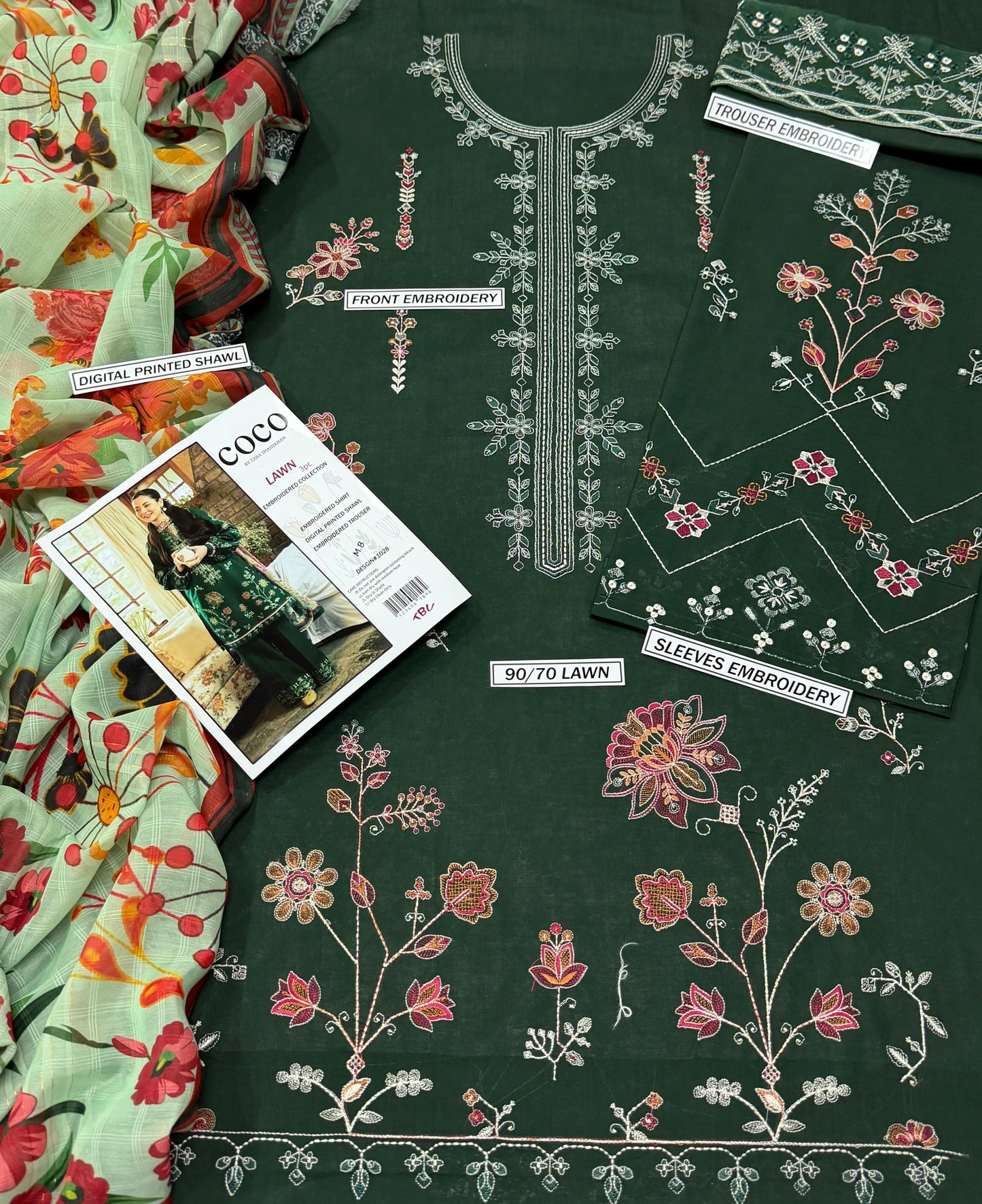 COCO BY ZARA SHAHJAHAN LUXURY LAWN ZS-08