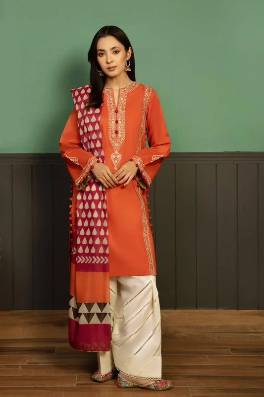 KOKUM DHANAK 3PC | EBROIDERY | D# 3213